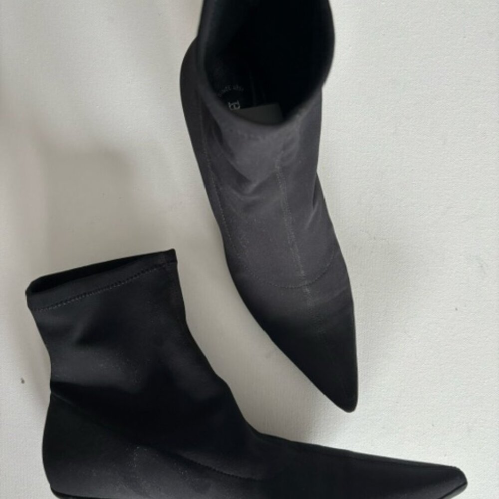 Black Bally Ankle Sock Booties, size 9